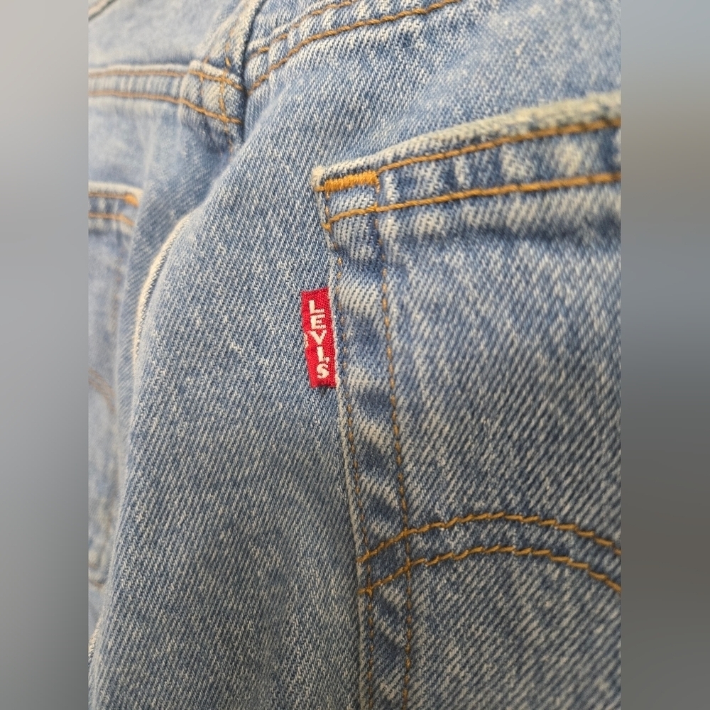 Levi's Jeans Vintage Big E Womens 27 Wedgie Straight Button Fly High Rise  Denim - Picture 7 of 14
